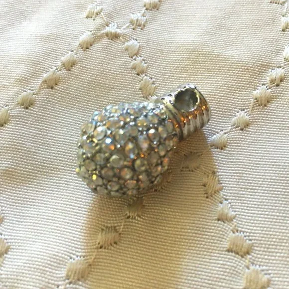 Pandora Compatible Rhinestone Lightbulb Charm - Picture 4 of 4